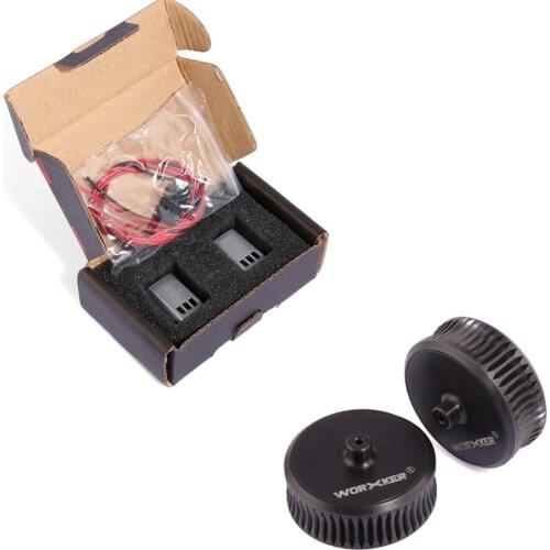 2Pcs Worker ABS Modified Straight Grained Flywheel Wheel +Worker Modified 132 Motor Set Toy Accessories for Nerf Toy Gun