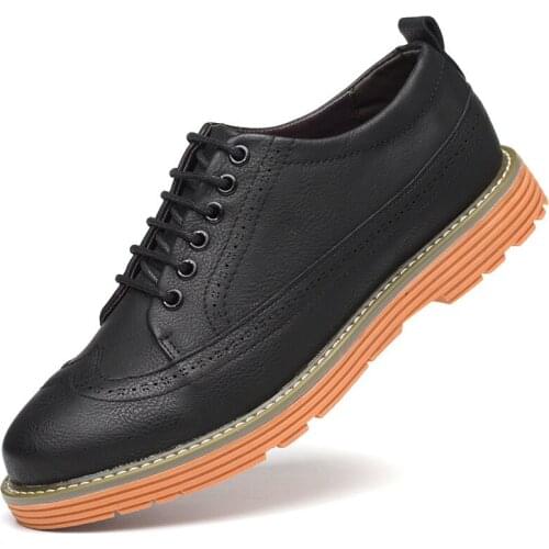 Men Leather Shoes Men Dress Shoes Formal Wedding Party Shoes For Men Retro Brogue Shoes Luxury Brand Mens Oxfords