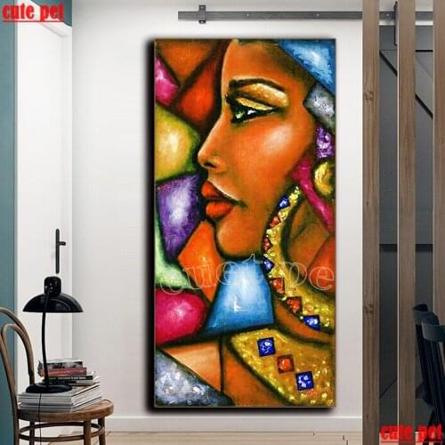 5D diamond painting set Abstract woman art diamond embroidery full square round drill puzzles gifts for the new year 2020 large