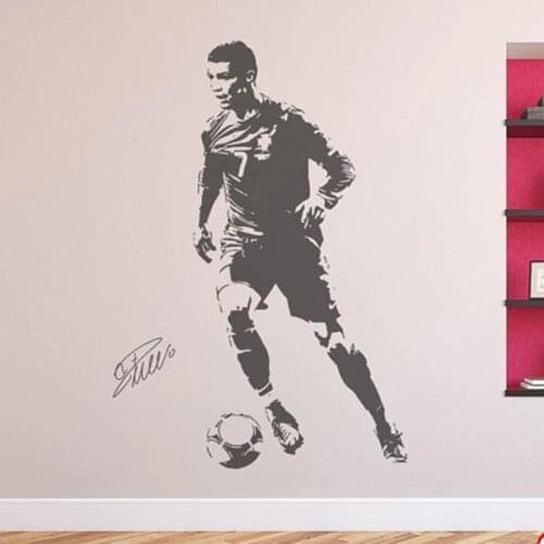 Wall Decal Sticker Football Soccer Player Portugal Creative Bedroom Decoration Mural Home Decal