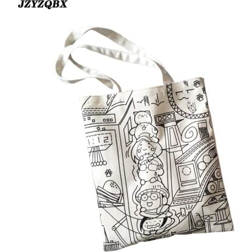 2020 New Canvas Bag Japanese And Korean Simple StyleLightweight Environmental Protection Bag Art All-match Shoulder Bags