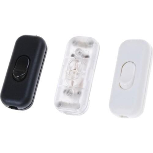 Upgrade Bedside Lamp Switch AC 110V-250V Inline ON/OFF Table Desk light Cord Cable Rocker Switch