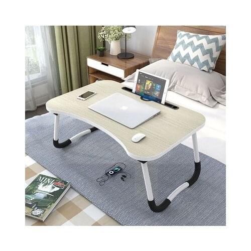 For Russian Portable Laptop Stand Holder Study Table Desk Wooden Foldable Computer Desk for Bed Sofa Tea Serving Table Stand