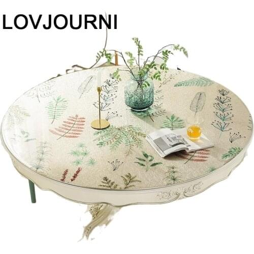 Transparent Obrus Pokojowy Mantel Plastico De Round Redondo Para Mesa Redonda Manteles PVC Tablecloth Nappe Cover Table Cloth