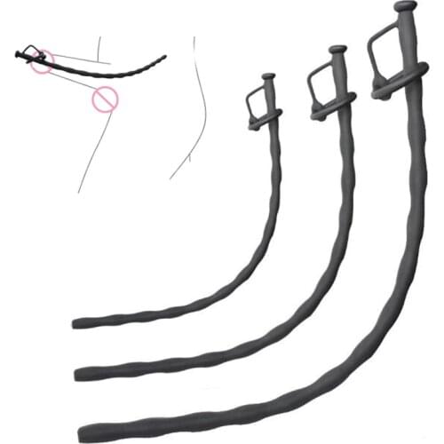 Silicone Hollow Urethral Catheter Male Penis Plug Urethral Dilator Urethral Sound Stimulator Masturbator Adult Sex Toy For Men