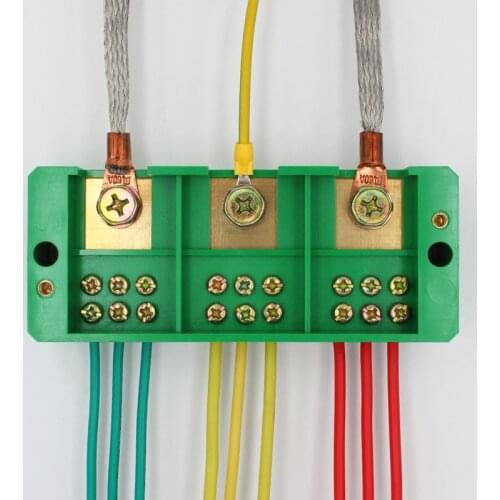 Terminal Rows Three-phase 3 in 9 Out Junction Box Distribution Box Wire Connector Shunt Box Three In and Nine Out