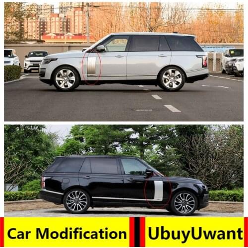 UBUYUWANT for Land Rover Range Rover Executive Edition Modified Body Door Shark SV Leaf Decoration Bright Strip 2013-2019