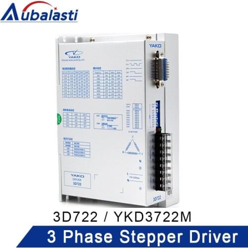 YAKO 3 Phase Stepper Motor Driver 3D722 YKD3722M AC110V-220V Match 3Phase Motor 86 110 130