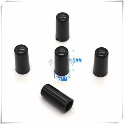 10 Piece 7 * 15mm black key cap 6 * 6 series light touch switch cap plastic key cap round hole square hole for general use 3.2mm