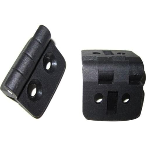 10PCS Black Mini Plastic Door Bearing Butt Hinges Cabinet Drawer Jewellery Box Hinge for Furniture Hardware