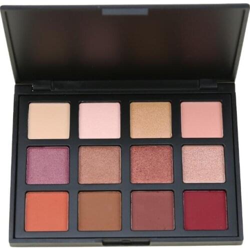 4sets 2017 New Professional 12 Color Eyeshadow Palette Smoky Earth Natural Eye Shadow Make up Palette Set Cosmetics