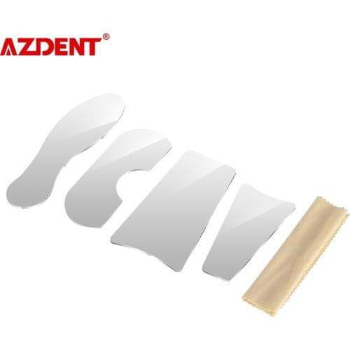 4pcs/set Dental Stainless Steel Double-Sided Mirror Dental Photography Mirrors for Orthodontic Treatment