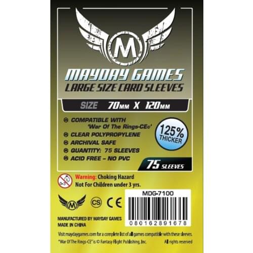 75 PCS/Bag Card Game Mayday Sleeve 125% Thicker 70*120mm High Quality Transparent Card Protector Board Game Sleeve