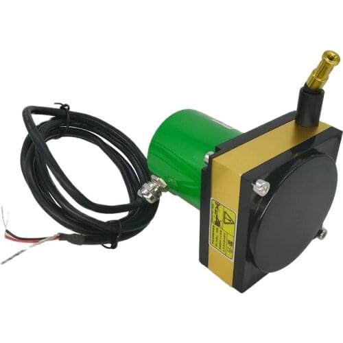 CALT 24Vdc supply 0-10V Analog out resistor potentiometer POT spring draw wire rope encoder 2500mm Length Displacement Sensor