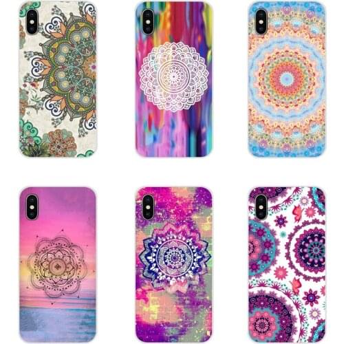 Cell Phone Shell Case Colorful Floral Paisley Flower Mandala For Samsung Galaxy S2 S3 S4 S5 Mini S6 S7 Edge S8 S9 S10E Lite Plus