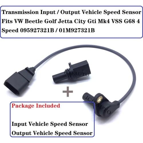 Transmission Input / Output Vehicle Speed Sensor Fits VW Beetle Golf Jetta City Gti Mk4 VSS G68 4 Speed 095927321B / 01M927321B