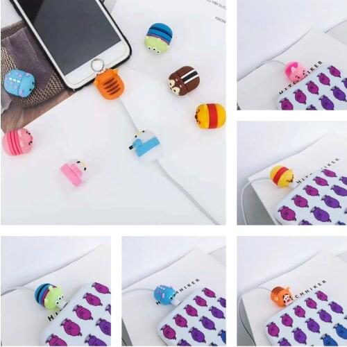 Disney Monsters University Cute Data Cable Protective Cover Donald Duck USB Cable Winder Mobile Phone Accessories Protection