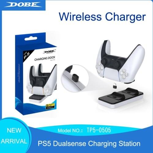 PS5 Charging Dock for Playstation 5 Controller Dualsense Charger Station Stand Wireless Type-C Charging Cable
