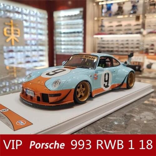 GT Spirit Porsche 911 993 RWB limited edition simulation resin car model gift 1 ：18 Ornamental and collectible car model crafts