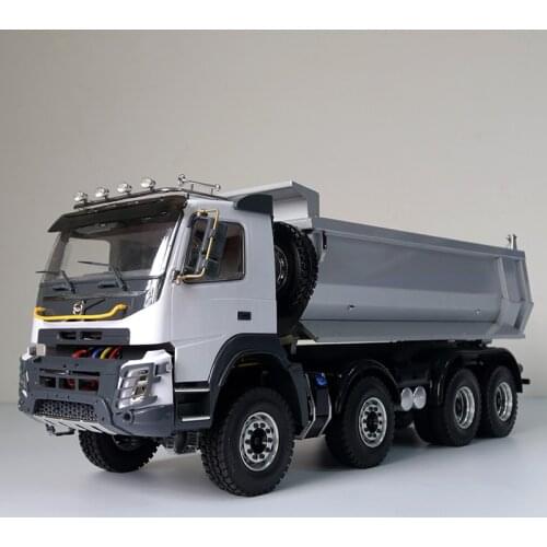 JDM 1/14 8*8 Metal Hydraulic RC Dumper Truck Model with 2Speed Differential Axle TH18485-SMT5