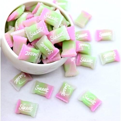 New 10Pcs Slime Charms Rainbow Sweet Sugar Polymer Slime Box Toy For Children Charms Lizun Modeling Clay DIY Accessories For Kid