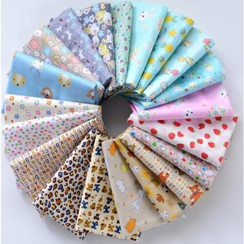 Half Meter Cartoon Print 100% Cotton Twill fabric for Babys Bedding Bed Sack Handmade Garment Dress