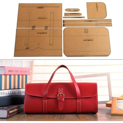 Fashion Ladys Handbag Making Acrylic Template, Handmade Leather Bag Sewing Stencil, DIY Leather Craftwork Mould Supplies
