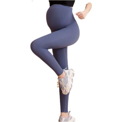 Maternity Pants Soft Leggings for Pregnant Women Cotton Sport Yoga Pants Ladies Carry Buttock High Waist Stretchy Leggings