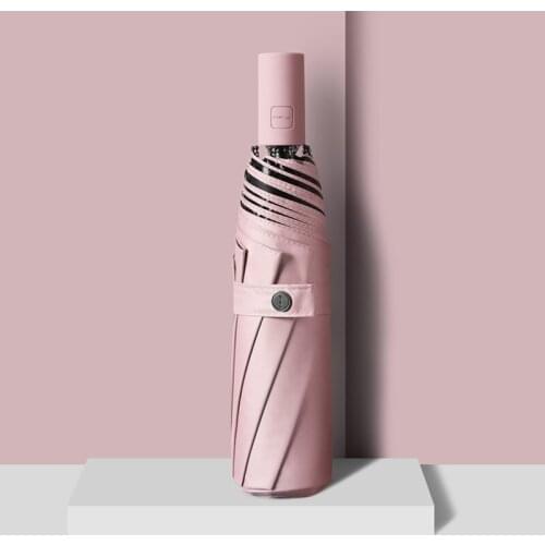 Cute Patio Umbrella Rain Women Windproof UV Protection Sun Umbrellas Three Folding Parasol Sunshade Colorful Outdoor Umbrella 8K