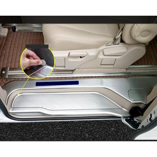 Door sill modification special welcome pedal guard plate door pedal decoration car Accessories For Toyota Previa Estima