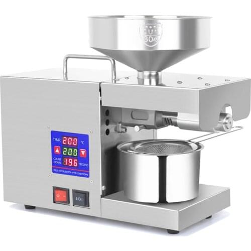 LTP333 610W Intelligent Oil Press Machine with 0~300℃ Temperature Control 38mm Feed Port for Soybean Peanut Rapeseed Olive Flax