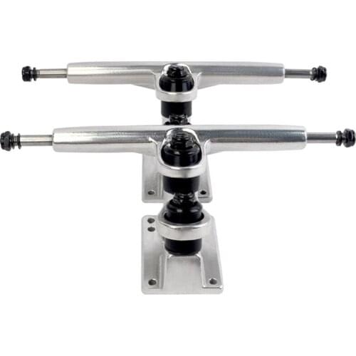 1 Pair Double Floor Longboard Trucks 7 Inch Skateboard Bracket Trucks Gravity Casting Tech