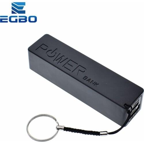1PCS egbo USB Power Bank Case Kit 18650 Battery Charger DIY Box Shell Kit Black For Arduino