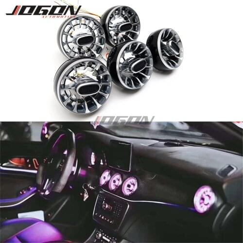 12 Color For Mercedes Benz GLA X156 W156 CLA C117 2014-2019 AC Conditioner Air Vent Outlet Turbo Trim Atmosphere Ambient Light