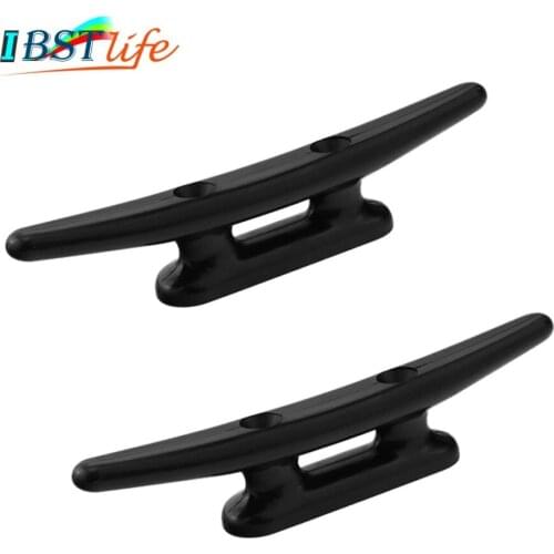 2PCS Nylon Plastic Low Flat Cleat Open Base cleat Marine Boat Yacht Deck Line Rope Tie Boat Hardware Accessories