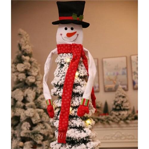 2019 Snowman Christmas Tree Hanging Ornaments New Christmas Tree Top Decorations Snowman New Year Decorations Hang Toys Crafts