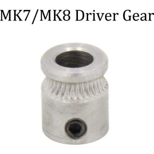 3pcs/lot 3D printer parts Maker-bot MK7 MK8 Driver Gear Extruder 1.75mm Filament Extrusion Wheels 5mm Pulleys Accessories