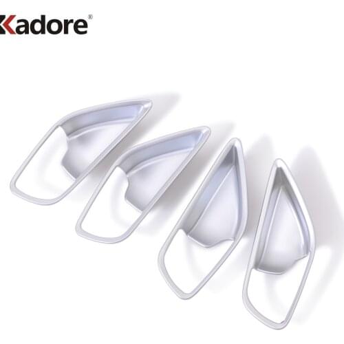 For Mazda 6 M6 Atenza 2017 2018 ABS Matte Inner Door Handle Bowl Cover Trim Frame Sticker Car Interior Accessories 4pcs LHD