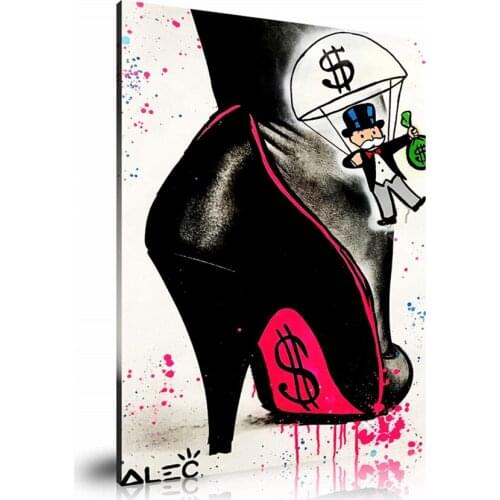Alec Monopolys Pink Bottom HD Wall Art Canvas Poster Print Canvas Painting Decorative Picture for Office Living Room Home Decor