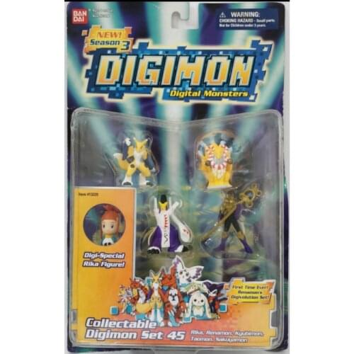 Bandai Genuine Digimon Monsters 03 Makino Ruki and Lee Jenrya Gacha Toys Suit Action Figure Model Toys