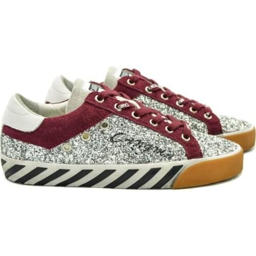 CANGMA Luxury Brand Original Famous Designer Man Shoes Silver Glitter Sequined Sneakers Men Vintage Shoes 2021