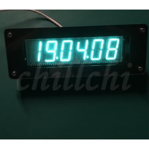 SVB Fluorescent Tube Clock VFD Clock GPS Time Calibration Retro Electronic Clock DIY Vacuum Fluorescent Tube