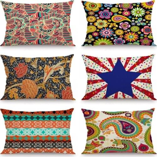 XUNYU 30X50cm/40x60cm Cushion Cover Cartoon Flowers Pillow Case Kids Room Decorative Throw Pillow Cover for Sofa Bedroom JX013