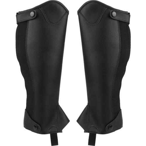 Horse Riding Half Chap Breathable Super Fiber Leather Half Chap Kid Comfortable Equestrian Half Chap Body Protector Equipment