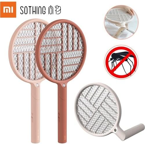 Xiaomi Sothing Electric Mosquito Swatter LED Rechargeable Portable Collapsible Fly Mosquito Zapper Swatter Killer Dispeller