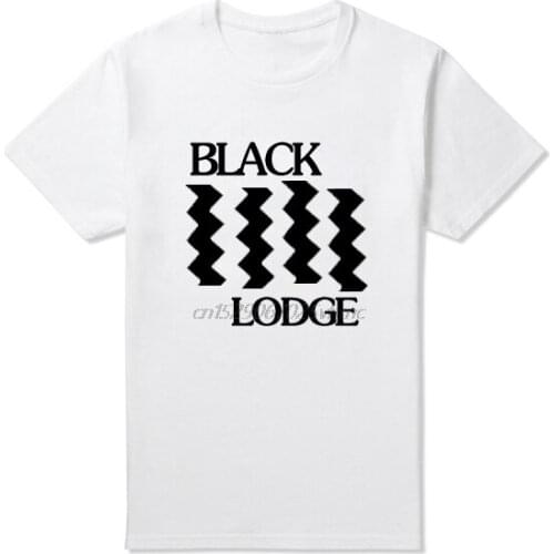 T shirt Mens Twin Peaks Black lodge Flag Tee Shirt Accept Customized 100% Free Shipping