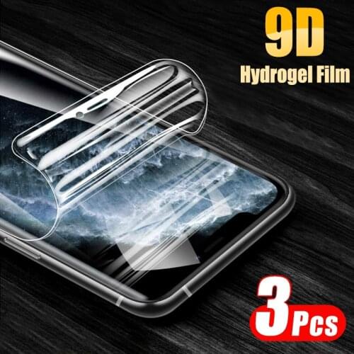 9D Hydrogel Film Screen Protector Full Cover for iPhone 11 Pro X Xs XR Max Protection Film for iPhone 8 7 6 Plus Hydrogel Film