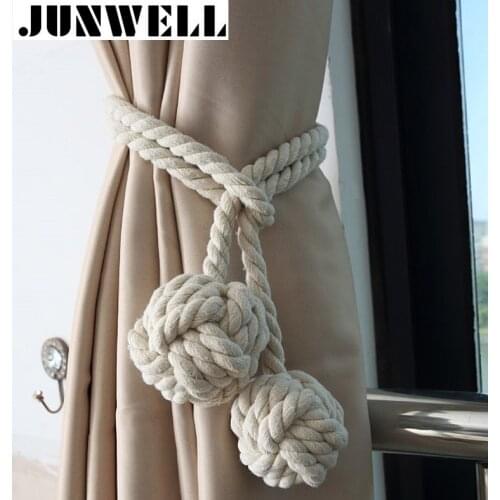 JUNWELL Cotton Curtains For Windows