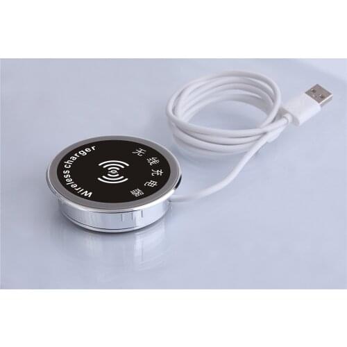 KP-ZCM3 15W Embedded Desktop Wireless Charger Mobile Charging Portable Lightweight Power Bank