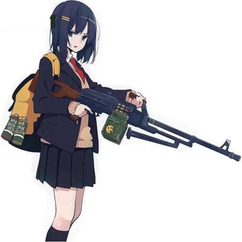 Beauty Beautiful Anime Fine Decal Car Styling Decoration Door Body Window Vinyl Stickers Cartoon Protector Decal Kk13*13cm